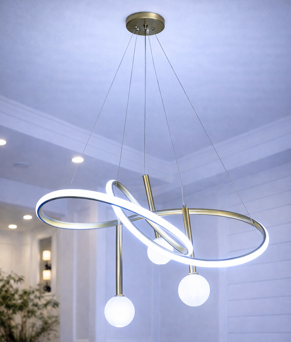 LÁMPARA COLGANTE DE TIRA DE LUZ CIRCULAR DBY-60